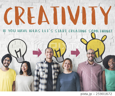 Creativity Create Ligting Bulb Graphic Concept 25901672
