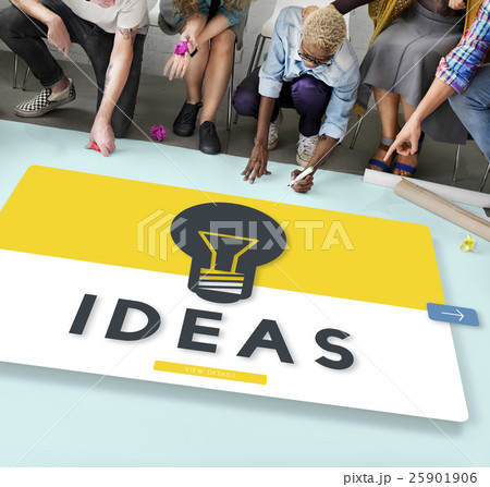 Light Bulb Ideas Creation Graphic Concept 25901906