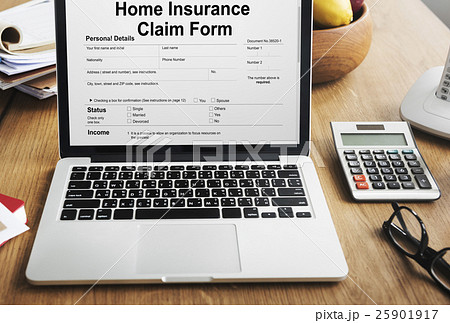 Home Insurance Claim Form Document Refund Concept 25901917