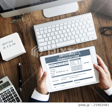Employment Termination Form Contract Concept 25902081