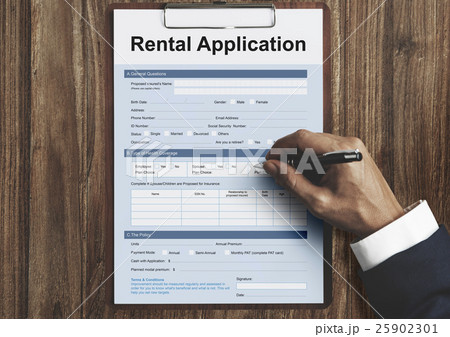 Rental Application Leasable Borrow Apply Rent Concept 25902301