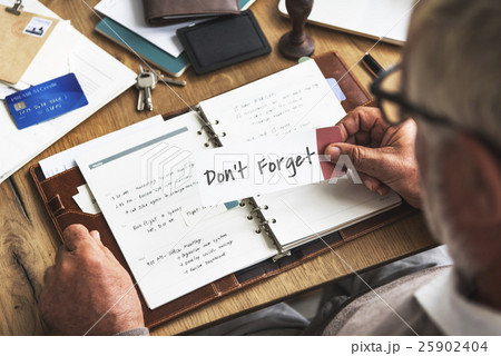 Don't Forget Notice Reminder Words Graphic Concept 25902404