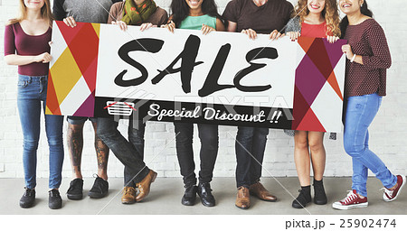 Group of People Sales Promotion Special Discount Concept Group of People Sales Promotion Special Discount Concept 25902474