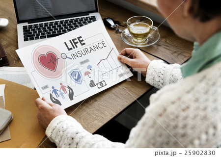 Life Insurance Senior Adult Investment Health Concept Life Insurance Senior Adult Investment Health Concept 25902830