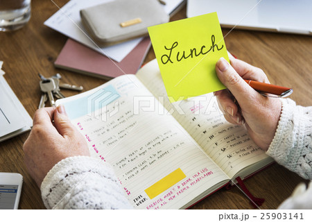 Lunch Planner Agenda List Concept Lunch Planner Agenda List Concept 25903141