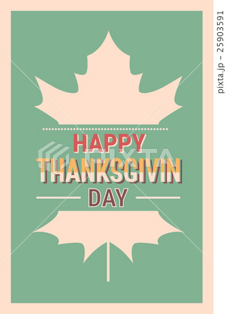 Thanksgiving Day Holiday Banner Greeting Card 25903591