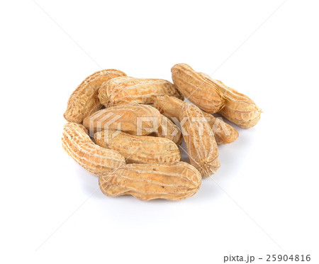 Peanuts on white ground Peanuts on white ground 25904816
