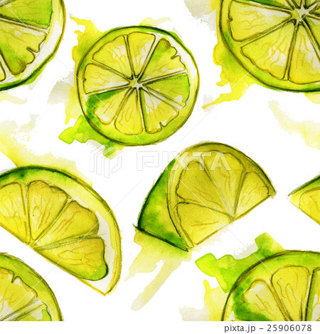 watercolor sketch: seamless texture with lemons 25906078