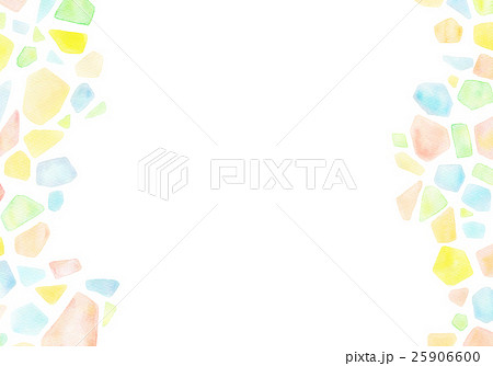 水彩　テクスチャー　幾何学　宝石 25906600