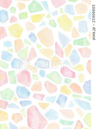 水彩　テクスチャー　幾何学　宝石 25906605