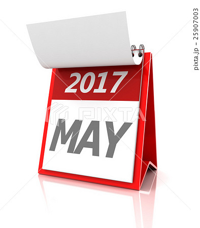 May of 2017 calendar, 3d render May of 2017 calendar, 3d render 25907003