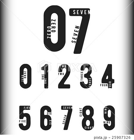 Numbers logo or icon 25907326