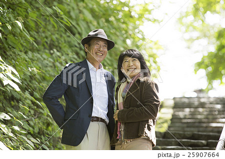 熟年旅行の写真素材