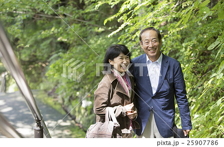 熟年旅行の写真素材