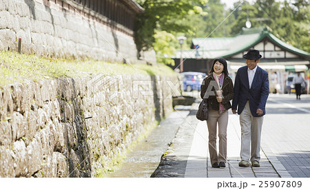 熟年旅行の写真素材