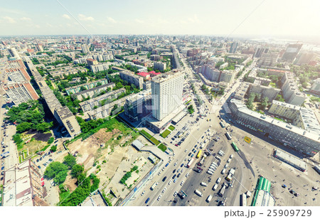 Aerial city view. Urban landscape. Copter shot Aerial city view. Urban landscape. Copter shot 25909729