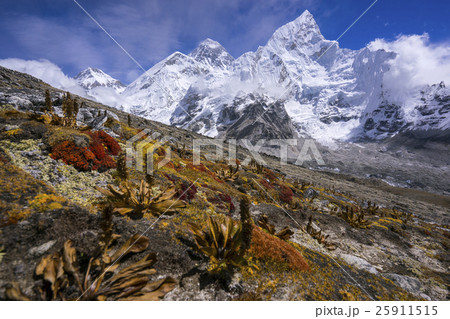 Everest from the way to Kala Pattar.  25911515