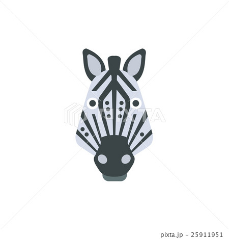 Zebra African Animals Stylized Geometric Head 25911951