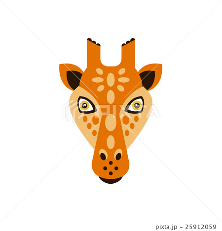 Giraffe African Animals Stylized Geometric Head 25912059