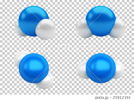 H2O結構藍色 25912191