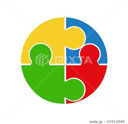 Puzzle vector illustration art on white background 25912696