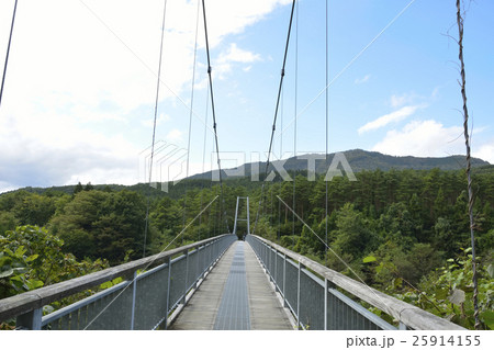 横川渓谷(宮城県)のやまびこ吊り橋 25914155
