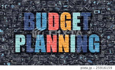 Budget Planning Concept. Multicolor on Dark Budget Planning Concept. Multicolor on Dark 25916159