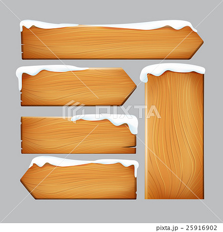 Realistic nature vintage wooden sign vector  25916902