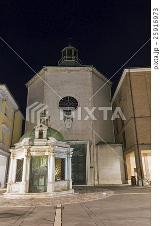 St. Antonio di Padova church in Rimini at night 25916973