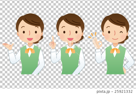 女性面部表情設置OL職員 25921332