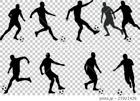 soccer players silhouettes soccer players silhouettes 25921426