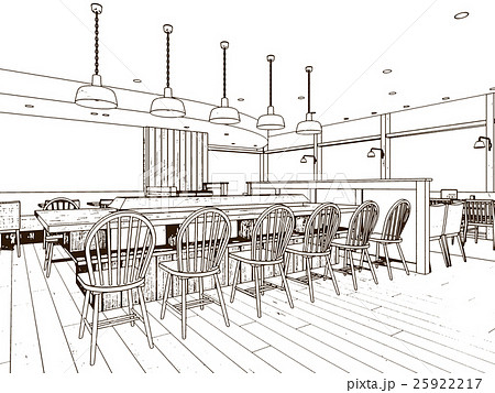 カフェ イラストのイラスト素材