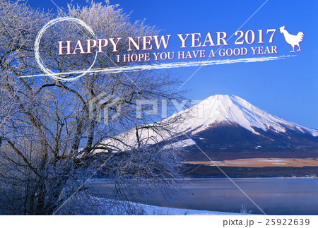 2017年賀状デザイン素材-富士山 25922639