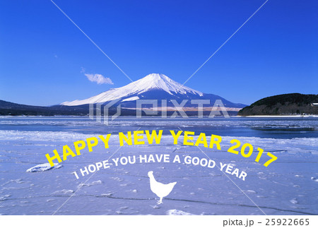 2017年賀状デザイン素材-富士山 2017年賀状デザイン素材-富士山 25922665