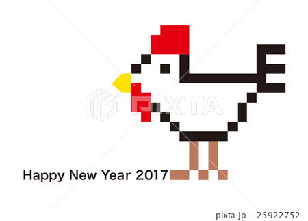 2017年賀状デザイン素材-イラスト 25922752