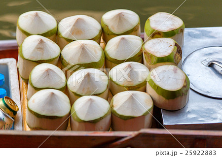 Fresh coconuts at Damnoen Saduak  25922883