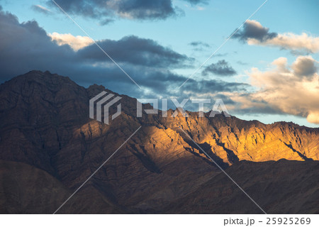 Himalayan range view from Leh city in morning. 25925269