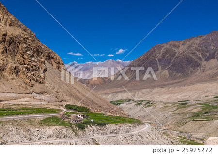 Himayalan range landscape view in Ladakh, India. 25925272