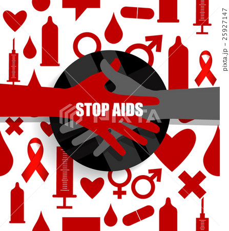 World AIDS Day. 1st December World Aids Day poster. Vector illustration. 25927147