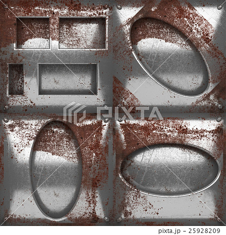 rusted metal texture background set 25928209
