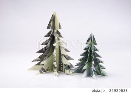 Money Origami Christmas tree 25929683