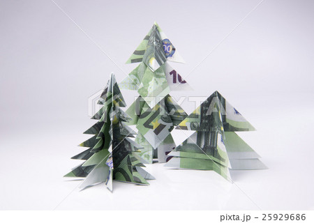 Money Origami Christmas tree Money Origami Christmas tree 25929686