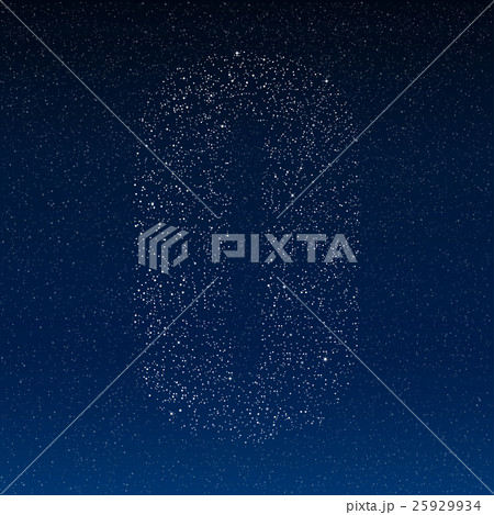 Vector abstract alphabet of stars. The starry sky. Vector abstract alphabet of stars. The starry sky. 25929934