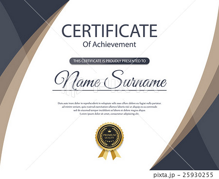 Vector certificate template. Vector certificate template. 25930255