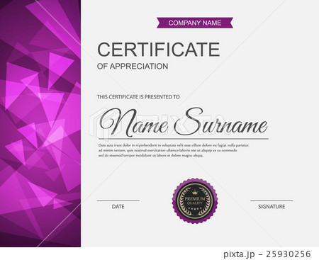 Vector certificate template. Vector certificate template. 25930256