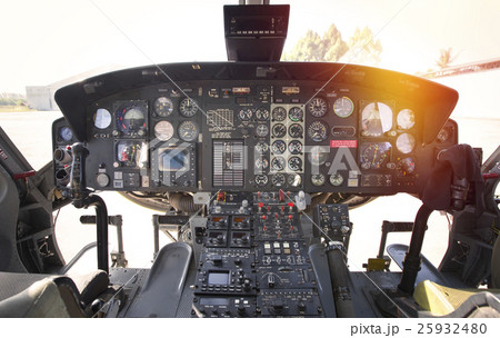 Cockpit helicopter - Instruments panel Cockpit helicopter - Instruments panel 25932480