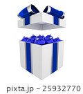 Box full of blue Christmas balls 3D illustration 25932770