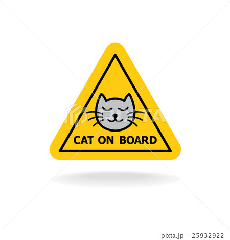 Cat on board sign similar to baby on board 25932922
