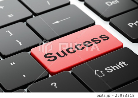 Business concept: Success on computer keyboard 25933318