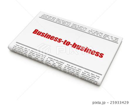 Finance concept: newspaper headline Business-to 25933429